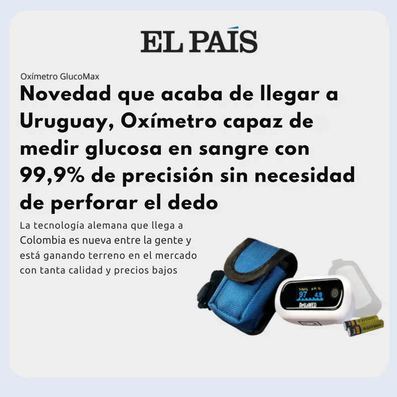 2X1 GLUCOMAX™ - MEDIDOR LÁSER NO INVASIVO [98,92% DE PRECISIÓN] ¡Compra 1 y Llévate 2!