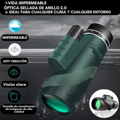 Telescopio Monocular Adaptable para Celular